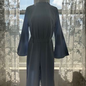 Blush Blue Flared Sleeve Jumpsuit